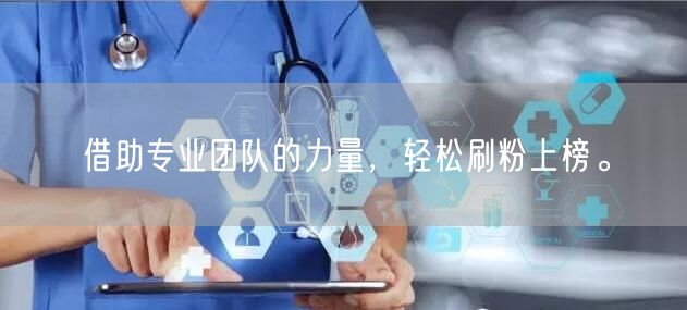借助专业团队的力量，轻松刷粉上榜。