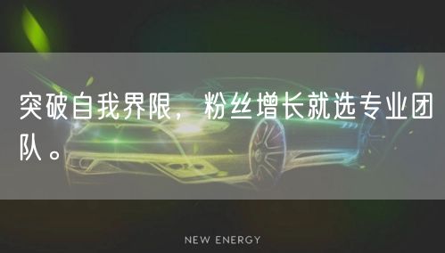 突破自我界限，粉丝增长就选专业团队。