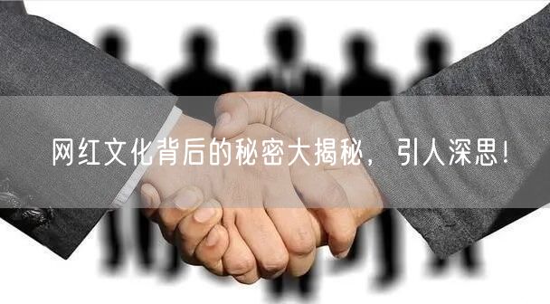 网红文化背后的秘密大揭秘，引人深思！