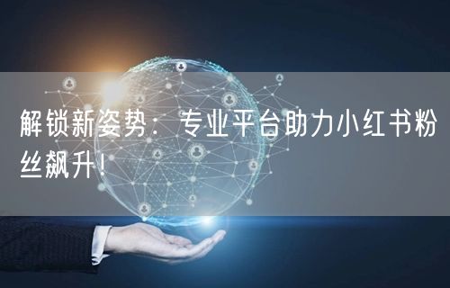 解锁新姿势：专业平台助力小红书粉丝飙升！