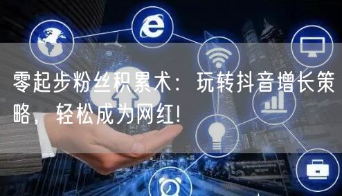 零起步粉丝积累术：玩转抖音增长策略，轻松成为网红!