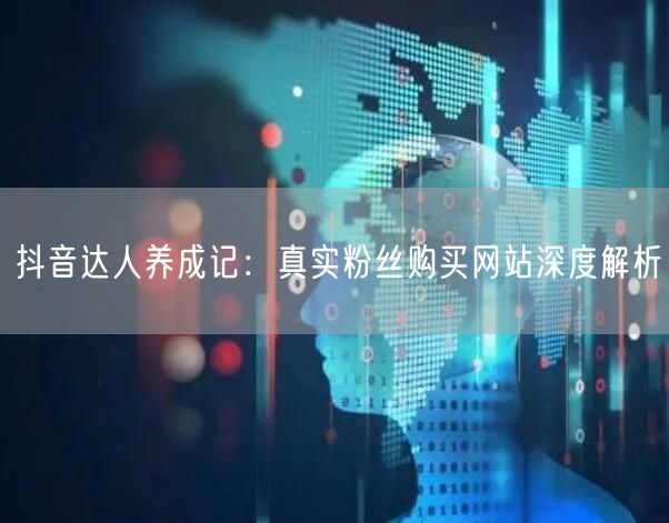 抖音达人养成记：真实粉丝购买网站深度解析