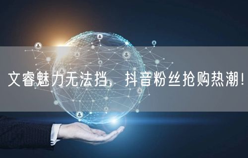 文睿魅力无法挡，抖音粉丝抢购热潮！