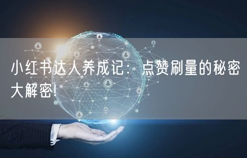 小红书达人养成记：点赞刷量的秘密大解密!