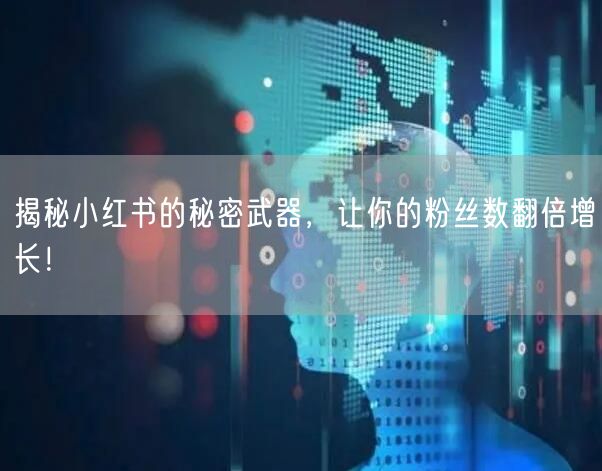 揭秘小红书的秘密武器，让你的粉丝数翻倍增长！