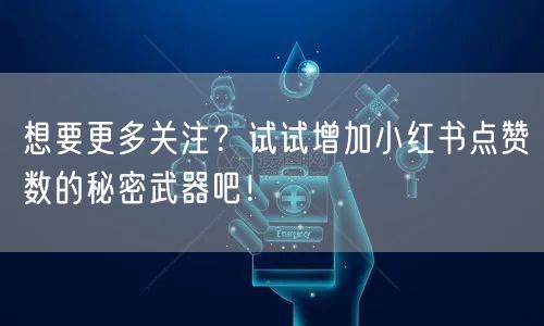 想要更多关注？试试增加小红书点赞数的秘密武器吧！