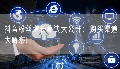 抖音粉丝增长秘诀大公开：购买渠道大解密！