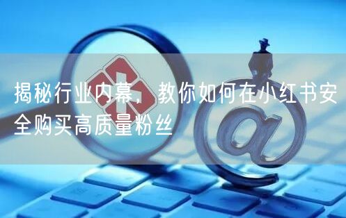 揭秘行业内幕，教你如何在小红书安全购买高质量粉丝