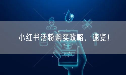 小红书活粉购买攻略，速览！