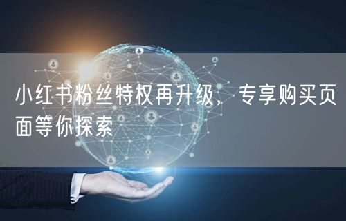 小红书粉丝特权再升级，专享购买页面等你探索