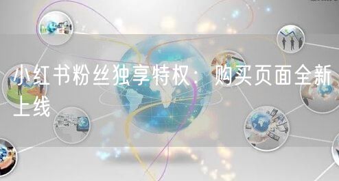 小红书粉丝独享特权：购买页面全新上线