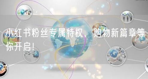 小红书粉丝专属特权，购物新篇章等你开启！