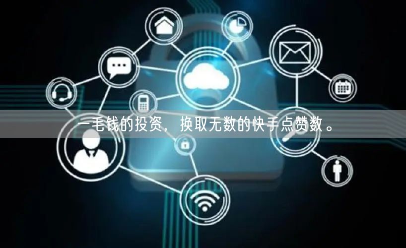 一毛钱的投资，换取无数的快手点赞数。