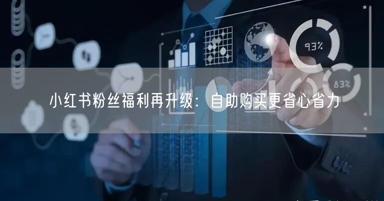 小红书粉丝福利再升级：自助购买更省心省力