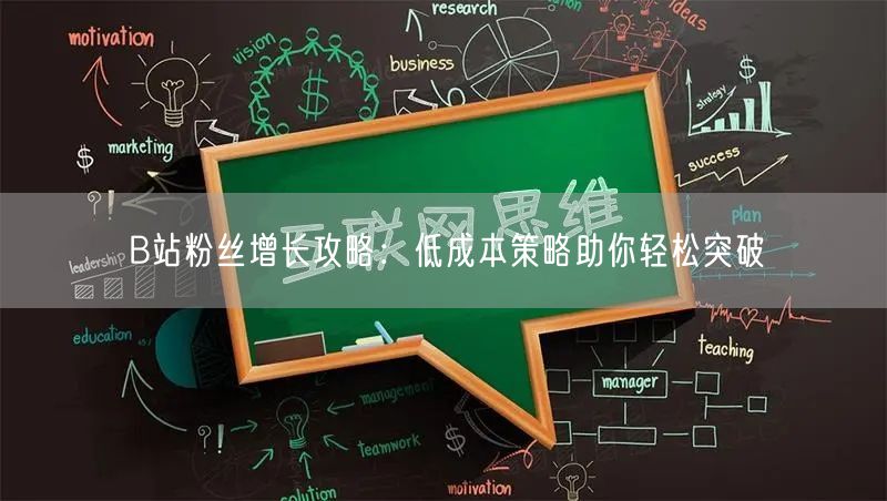 B站粉丝增长攻略：低成本策略助你轻松突破