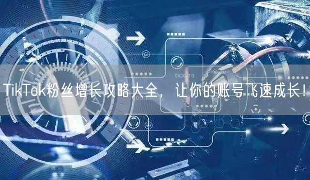 TikTok粉丝增长攻略大全，让你的账号飞速成长！