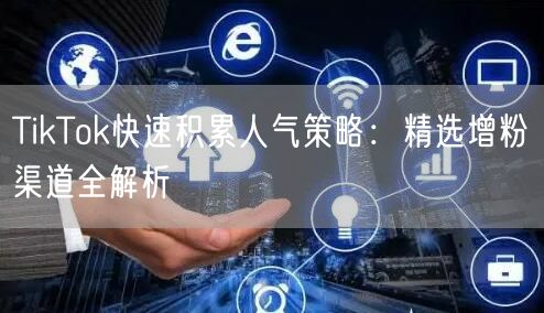 TikTok快速积累人气策略：精选增粉渠道全解析