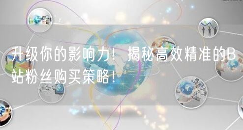 升级你的影响力！揭秘高效精准的B站粉丝购买策略！