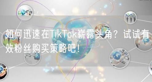 如何迅速在TikTok崭露头角？试试有效粉丝购买策略吧！