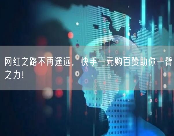 网红之路不再遥远，快手一元购百赞助你一臂之力！