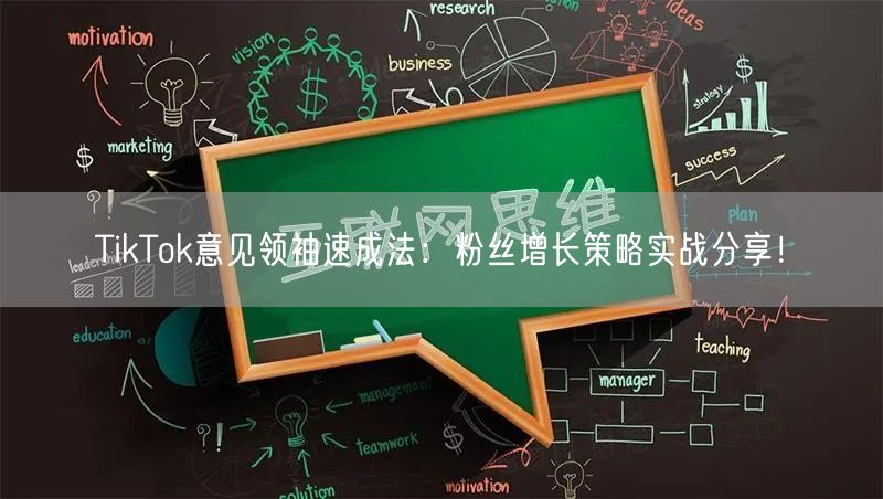 TikTok意见领袖速成法：粉丝增长策略实战分享！