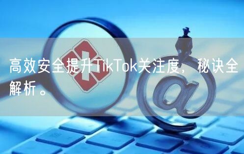高效安全提升TikTok关注度，秘诀全解析。