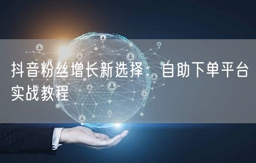 抖音粉丝增长新选择：自助下单平台实战教程