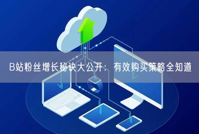 B站粉丝增长秘诀大公开：有效购买策略全知道