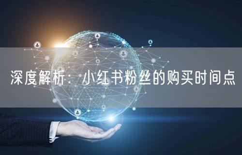 深度解析：小红书粉丝的购买时间点