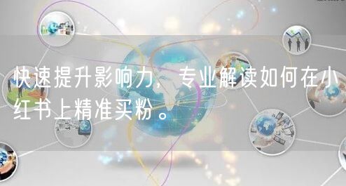 快速提升影响力，专业解读如何在小红书上精准买粉。