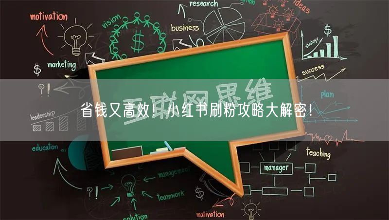 省钱又高效！小红书刷粉攻略大解密！