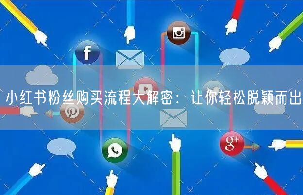 小红书粉丝购买流程大解密：让你轻松脱颖而出