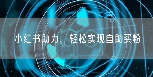 小红书助力，轻松实现自助买粉